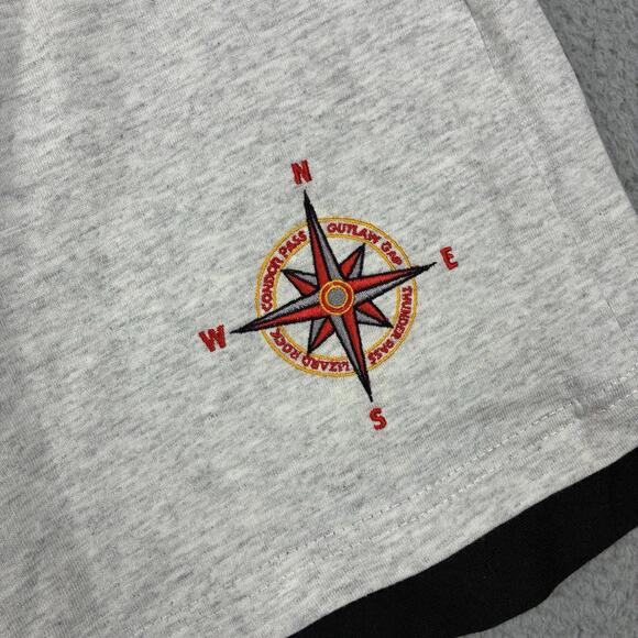 Vintage Marlboro Shorts Men’s Large Gray Adventure Logo Sweat Fleece 90s NWT - Picture 2 of 8